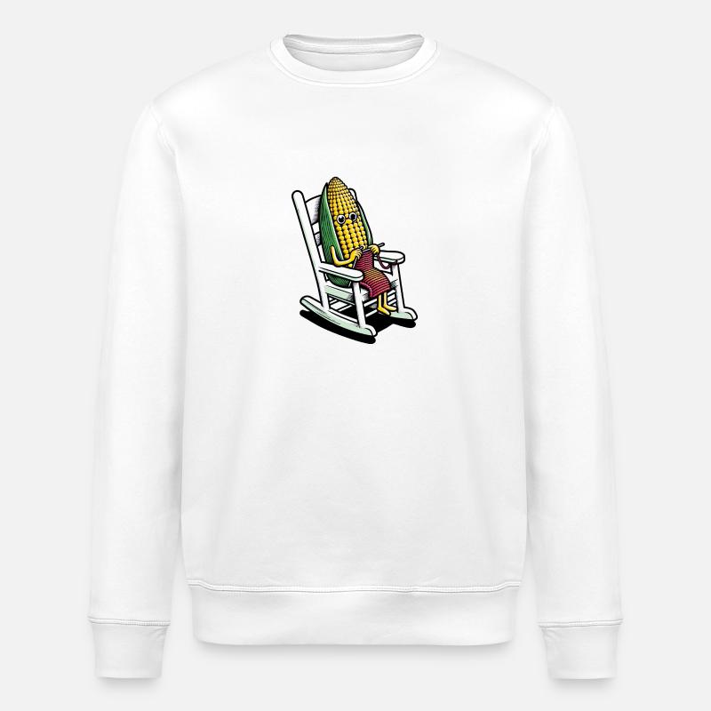 Oma Mais und ihr Strickspaß - Stanley/Stella Unisex Bio-Sweatshirt ROLLER - Weiß