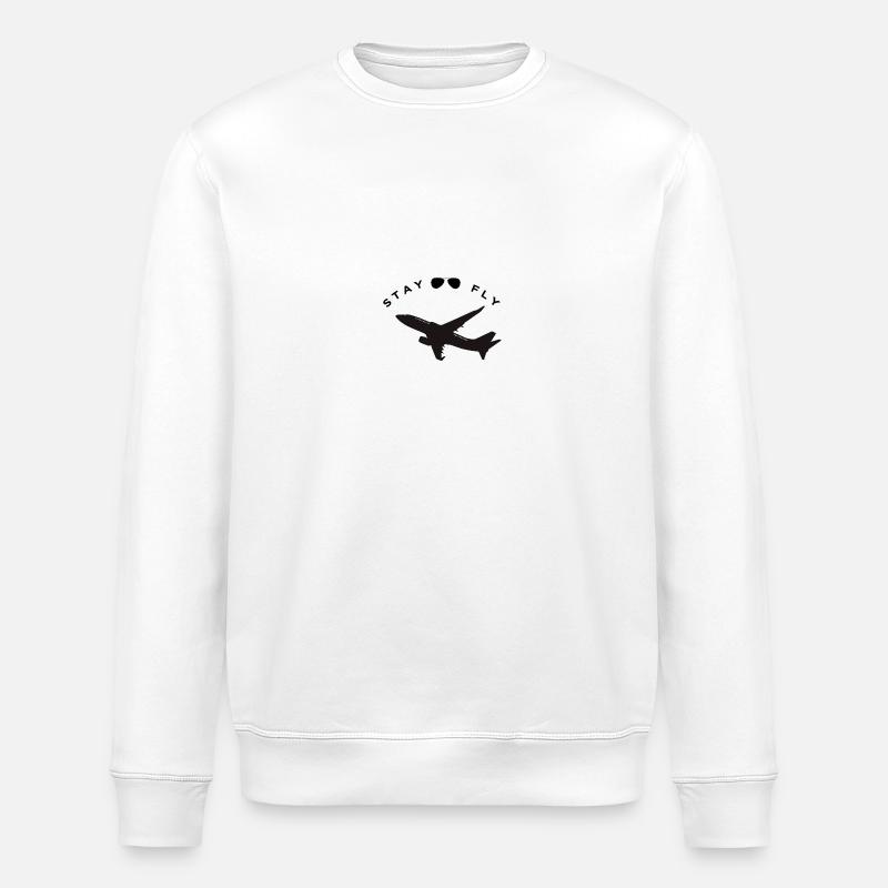 PLANE - Sweat bio ROLLER Stanley/Stella Unisexe - blanc