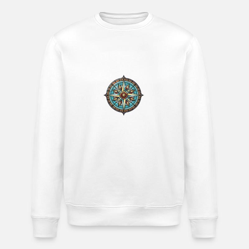 Kompass Travel - Stanley/Stella Unisex Bio-Sweatshirt ROLLER - Weiß