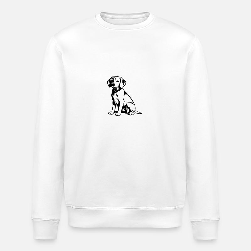 Chien Beagle - Sweat bio ROLLER Stanley/Stella Unisexe - blanc