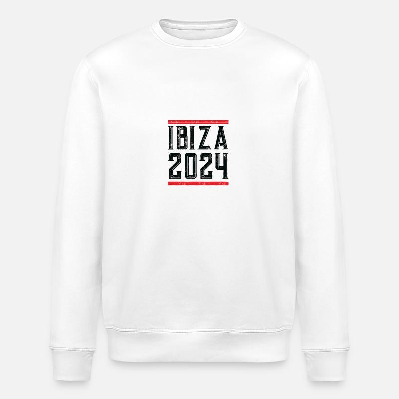 Ibiza 2024 - Sweat bio ROLLER Stanley/Stella Unisexe - blanc