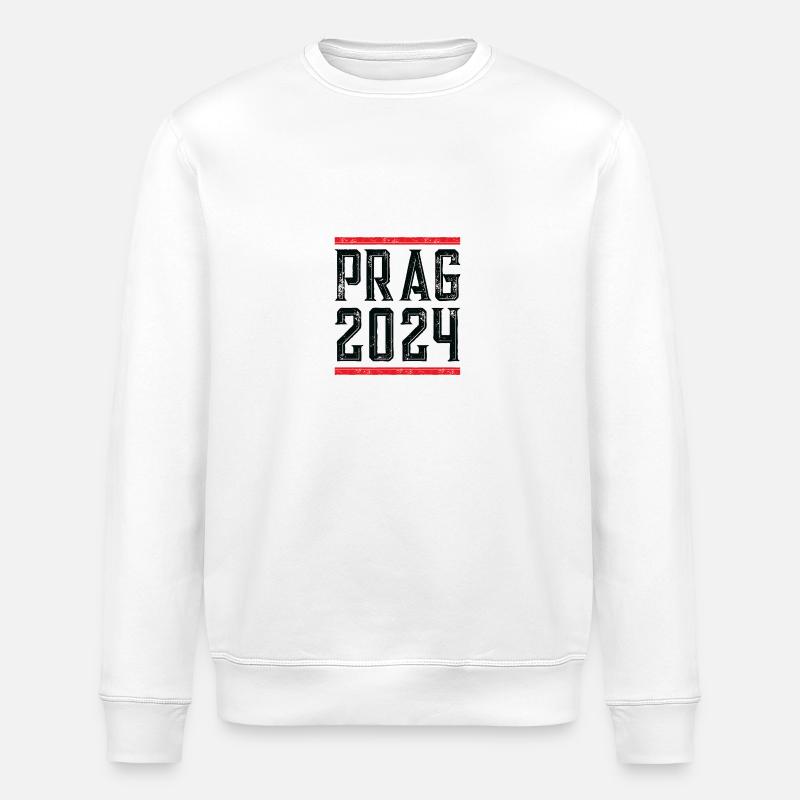 Prague 2024 - Sweat bio ROLLER Stanley/Stella Unisexe - blanc