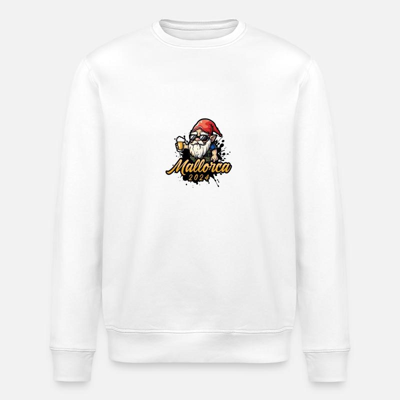Mallorca 2024 Bier - Stanley/Stella Unisex Bio-Sweatshirt ROLLER - Weiß