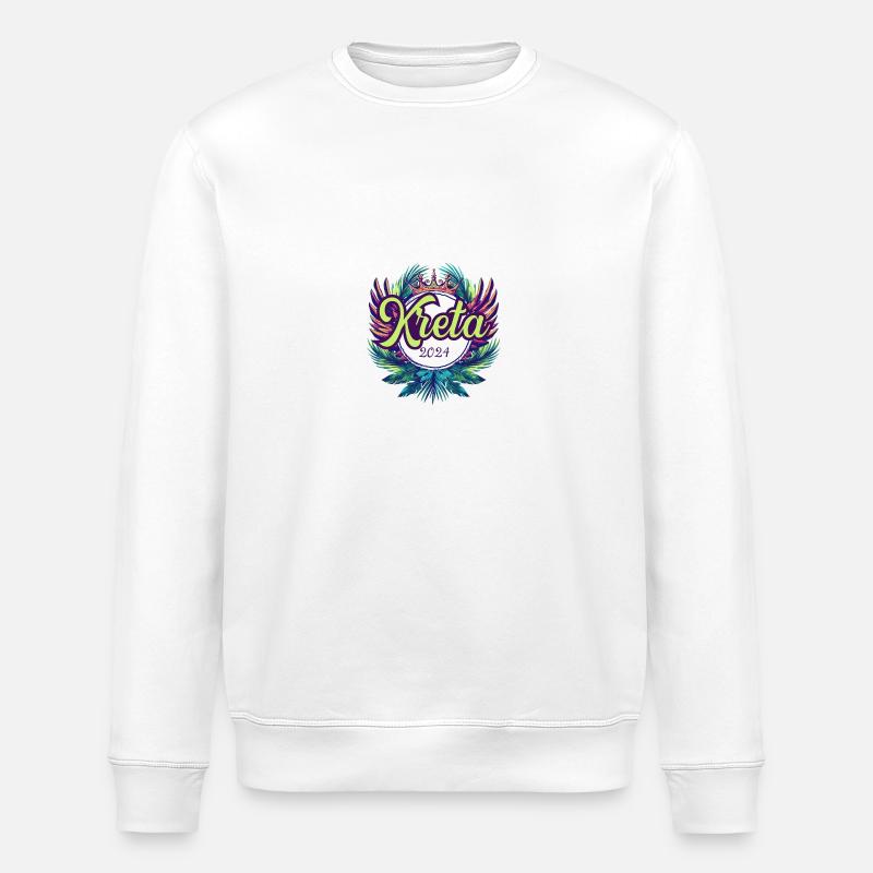 Kreta 2024 Bunt - Stanley/Stella Unisex Bio-Sweatshirt ROLLER - Weiß