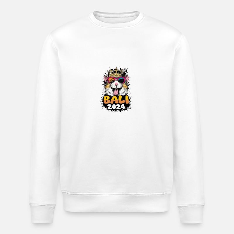 Bali 2024 Hamster - Sweat bio ROLLER Stanley/Stella Unisexe - blanc