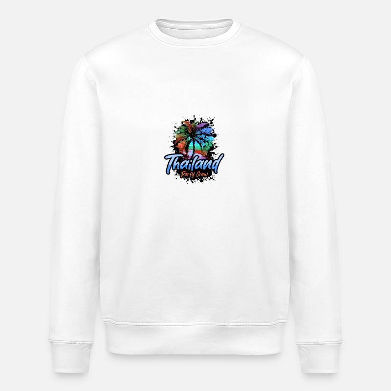 Vacances Thailand Party Crew - Sweat bio ROLLER Stanley/Stella Unisexe - blanc