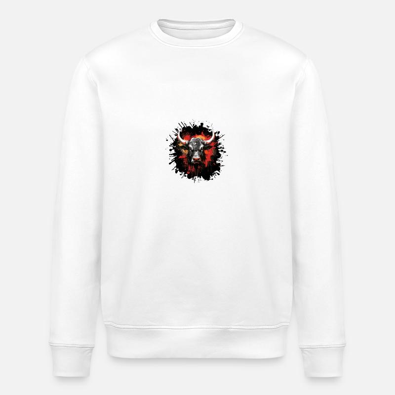 Taureau Portrait Taureau - Sweat bio ROLLER Stanley/Stella Unisexe - blanc