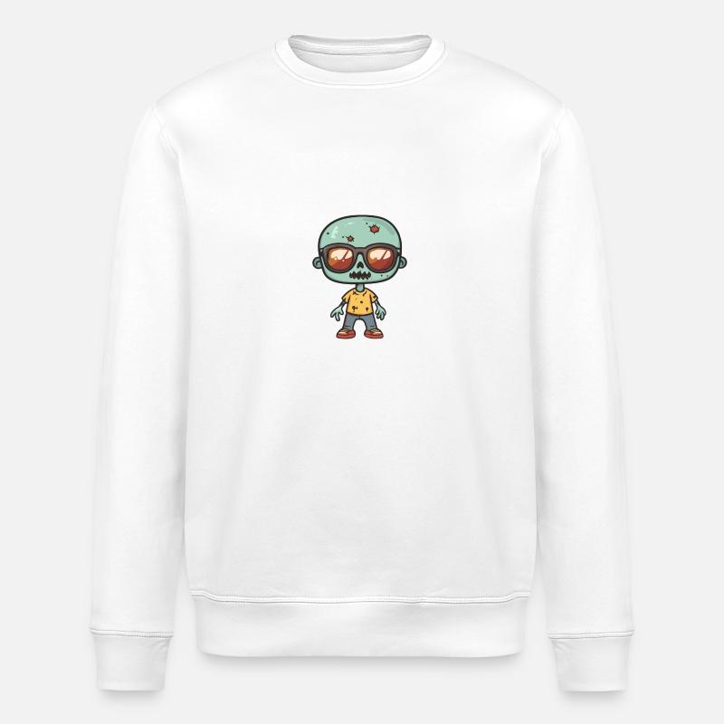 Zombie Halloween Cool - Sweat bio ROLLER Stanley/Stella Unisexe - blanc