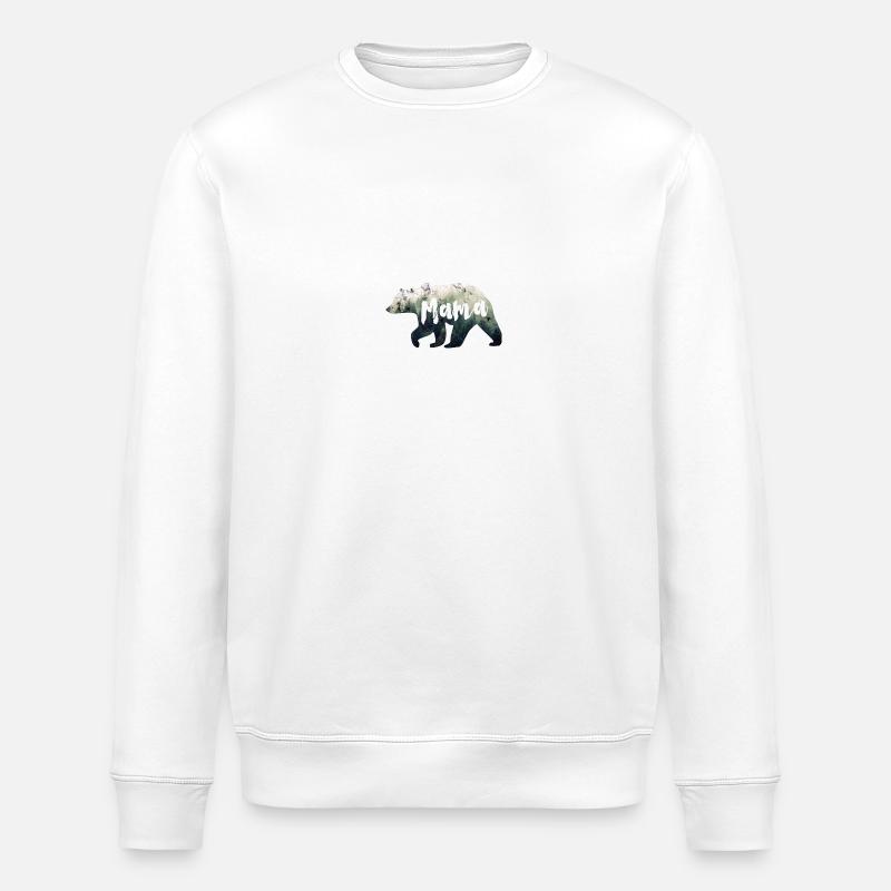 Mama Bär - Stanley/Stella Unisex Bio-Sweatshirt ROLLER - Weiß