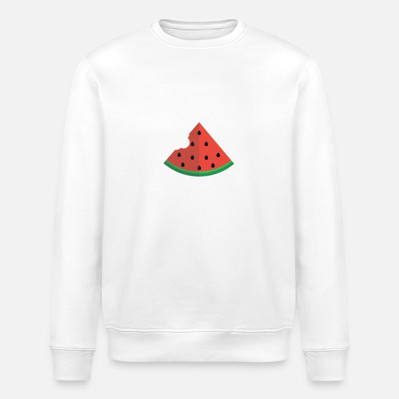 Une tranche de pastèque - Sweat bio ROLLER Stanley/Stella Unisexe - blanc