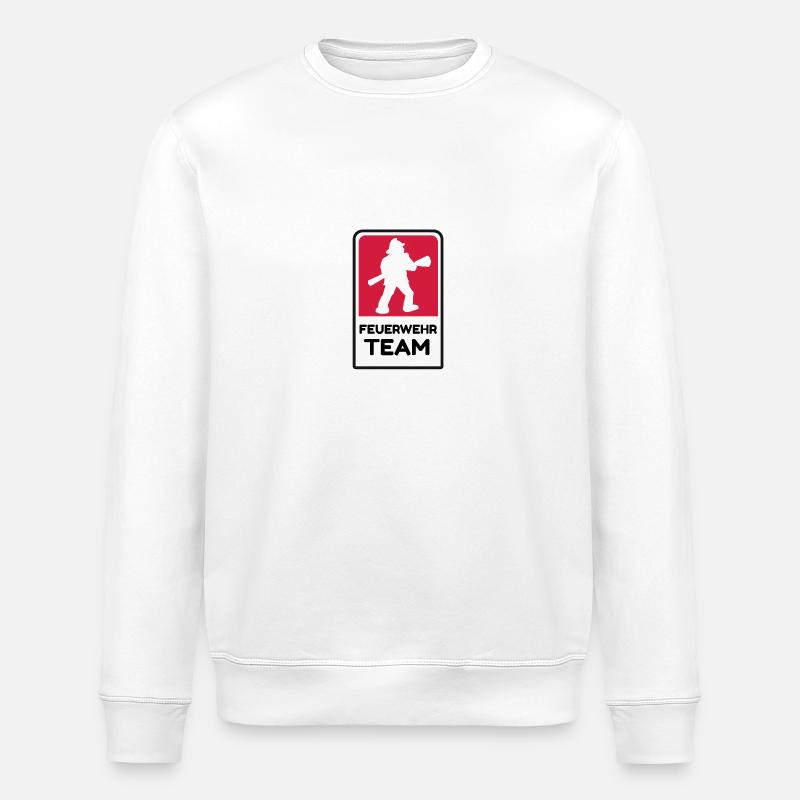 Das Feuerwehr Team - Stanley/Stella Unisex Bio-Sweatshirt ROLLER - Weiß
