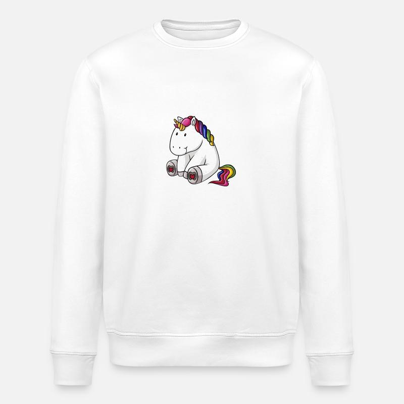 licorne arc - Sweat bio ROLLER Stanley/Stella Unisexe - blanc