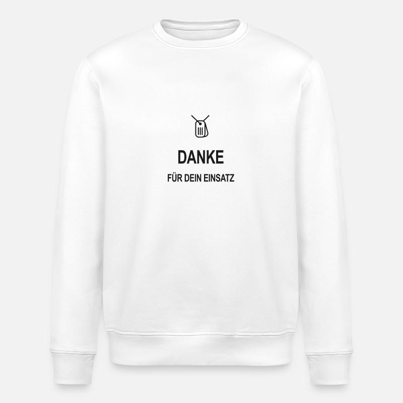 Danke für dein Einsatz - Stanley/Stella Unisex Bio-Sweatshirt ROLLER - Weiß