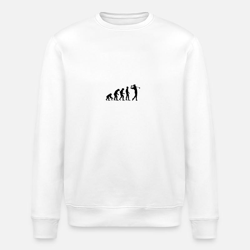 Evolution Golf - Stanley/Stella Unisex Bio-Sweatshirt ROLLER - Weiß