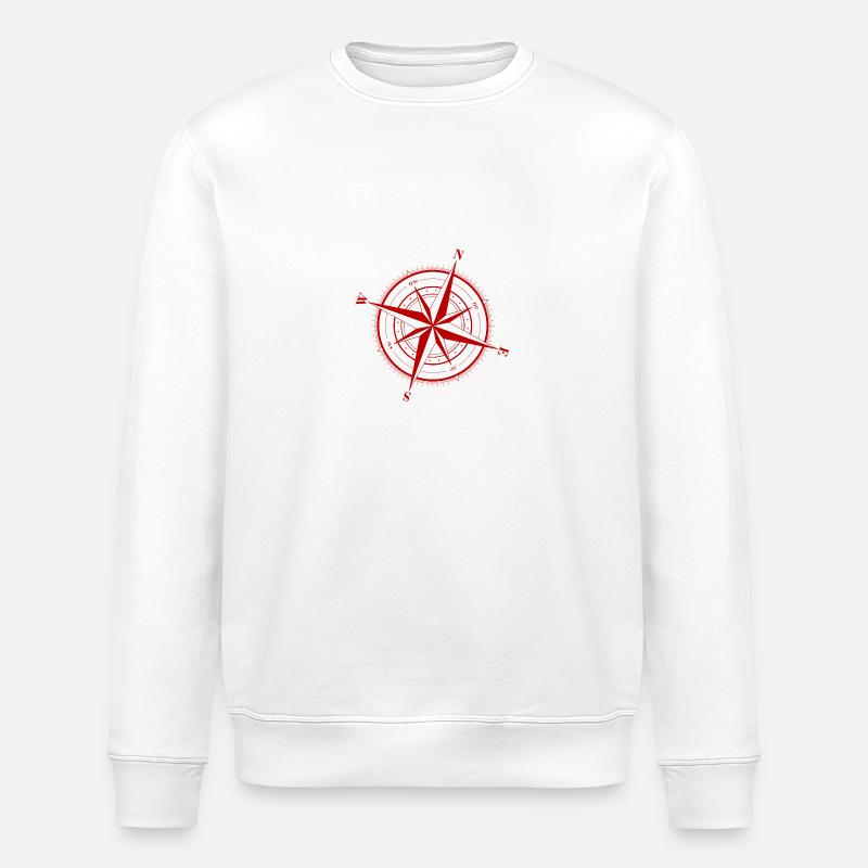 logo boussole Norfendre - Sweat bio ROLLER Stanley/Stella Unisexe - blanc