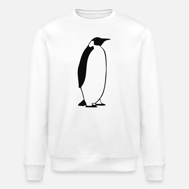 Pinguin2 - Stanley/Stella Unisex Bio-Sweatshirt ROLLER - Weiß
