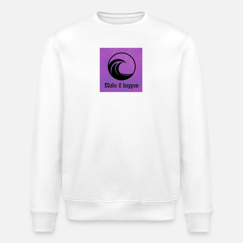 Wellenkreis MakeItMotiv - Stanley/Stella Unisex Bio-Sweatshirt ROLLER - Weiß