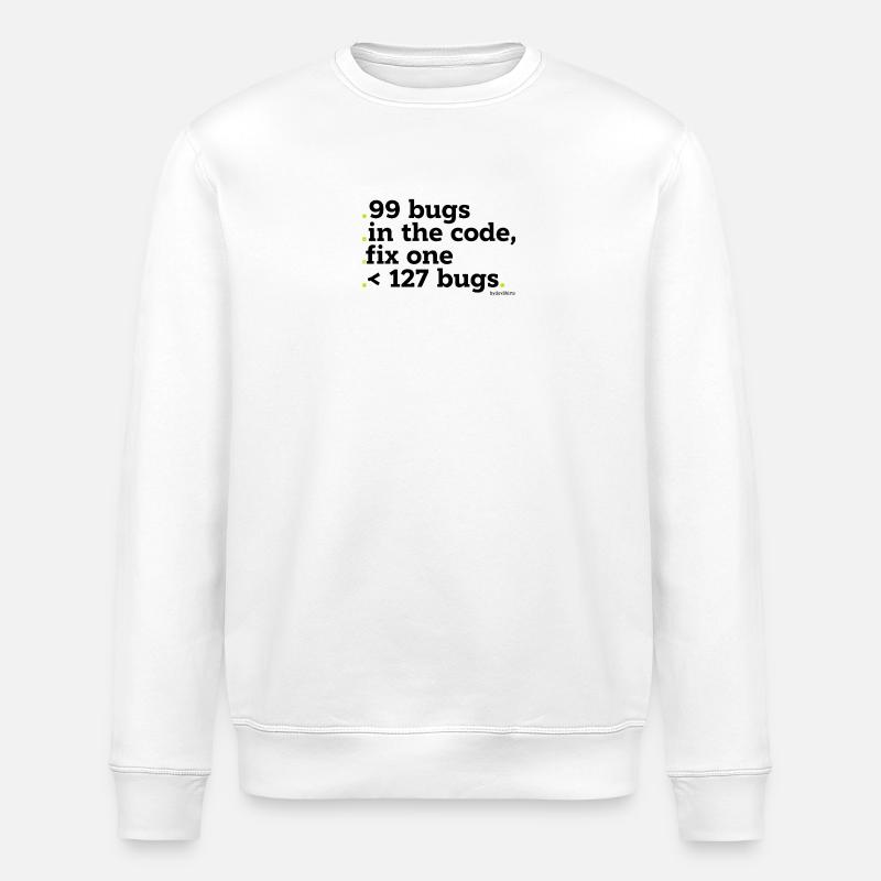 99 Fehler im Code zu beheben - Stanley/Stella Unisex Bio-Sweatshirt ROLLER - Weiß