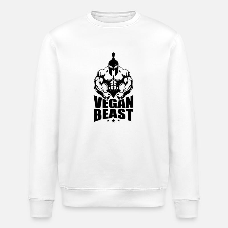 Spartan Vegan Beast - Stanley/Stella ROLLER Unisex Organic Sweatshirt - white