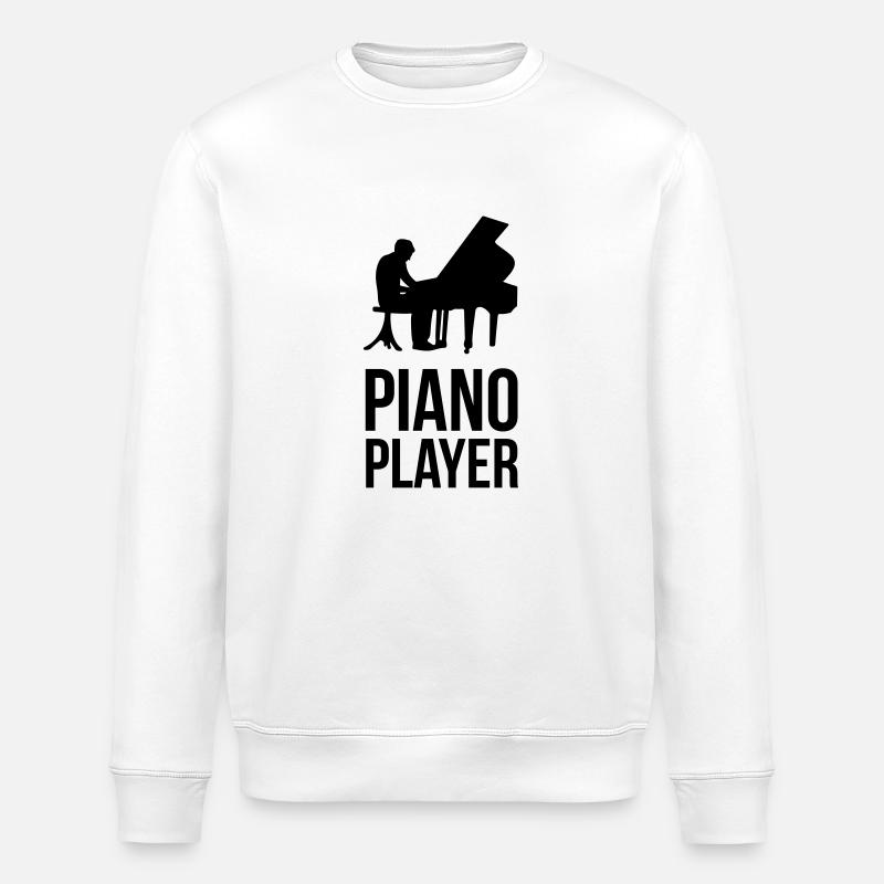 Piano Player - Stanley/Stella Unisex Bio-Sweatshirt ROLLER - Weiß