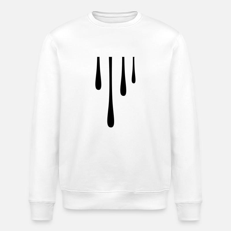 Gouttes - Sweat bio ROLLER Stanley/Stella Unisexe - blanc