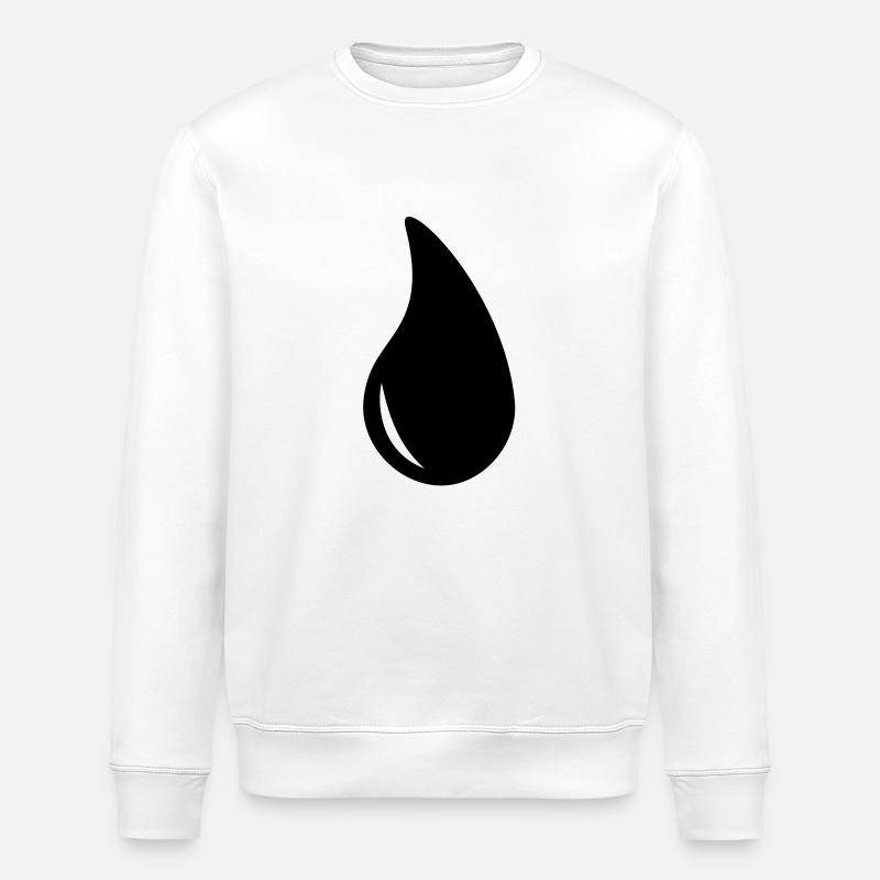 Gouttes - Sweat bio ROLLER Stanley/Stella Unisexe - blanc