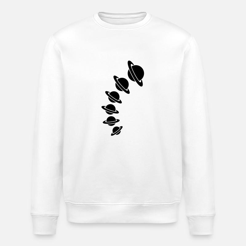 saturn_design - Stanley/Stella Unisex Bio-Sweatshirt ROLLER - Weiß