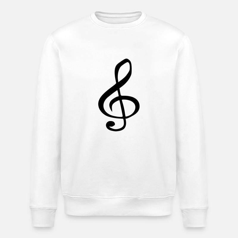 musiknote - Stanley/Stella Unisex Bio-Sweatshirt ROLLER - Weiß