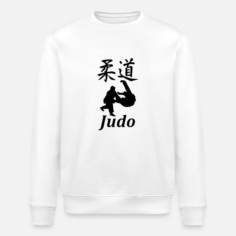 Sport Judo - Stanley/Stella Unisex Bio-Sweatshirt ROLLER - Weiß