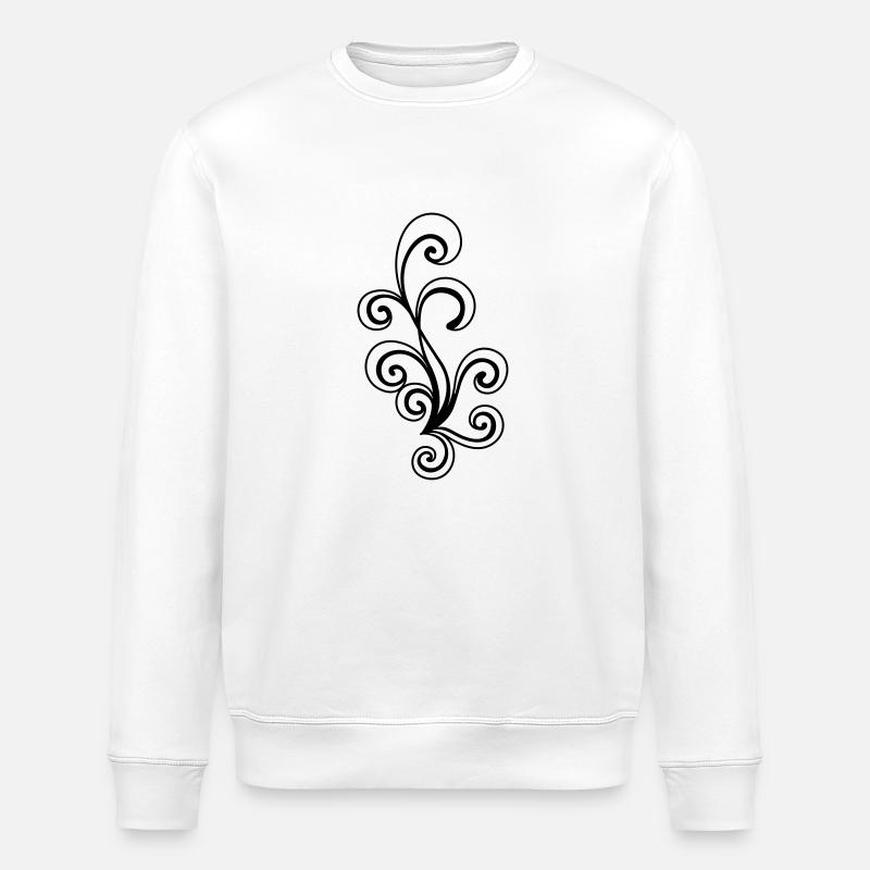 abstract form - Stanley/Stella ROLLER Unisex Organic Sweatshirt - white