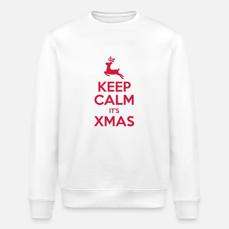 Keep Calm It's Xmas - Sweat bio ROLLER Stanley/Stella Unisexe - blanc