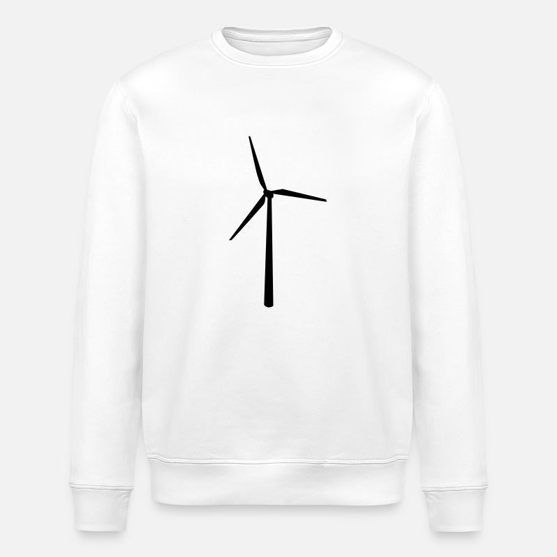 Grün Energie - Stanley/Stella Unisex Bio-Sweatshirt ROLLER - Weiß