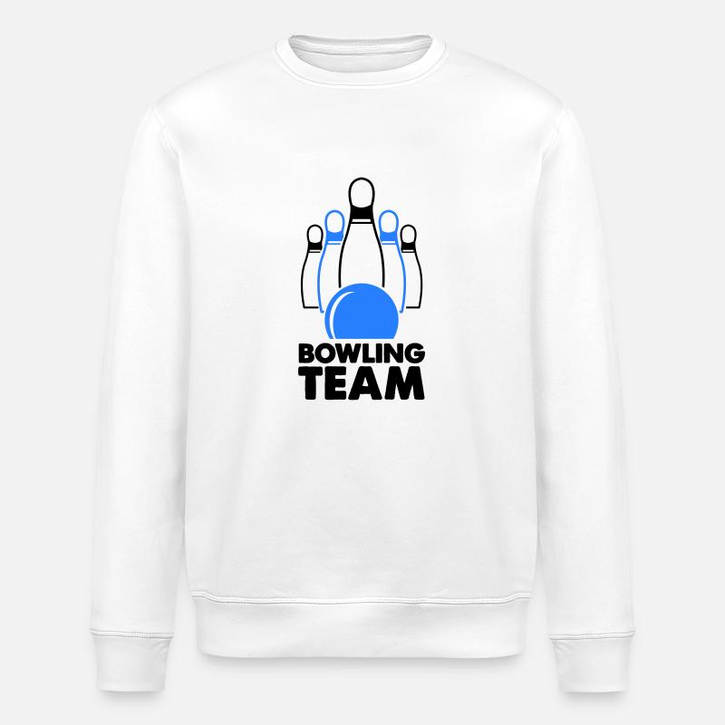 bowling team - Stanley/Stella Unisex Bio-Sweatshirt ROLLER - Weiß