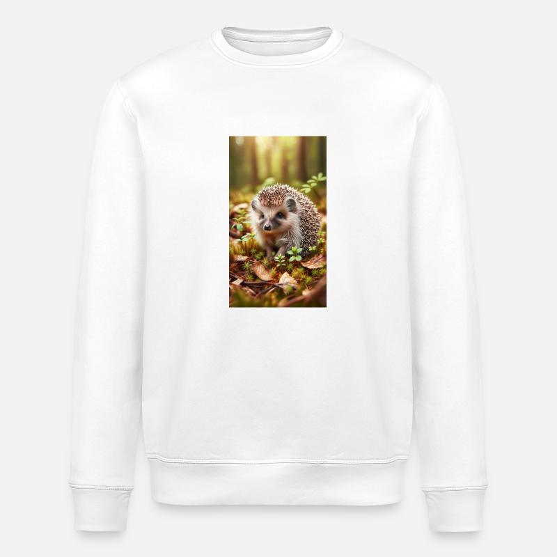 Hérisson - Sweat bio ROLLER Stanley/Stella Unisexe - blanc