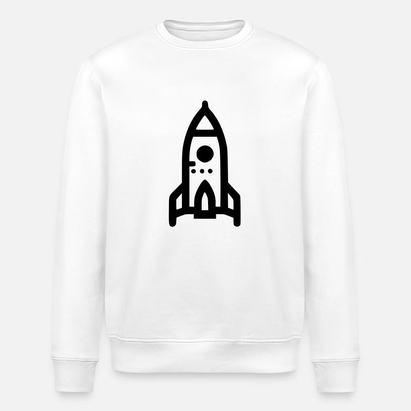 Rocket - Stanley/Stella ROLLER Unisex Organic Sweatshirt - white