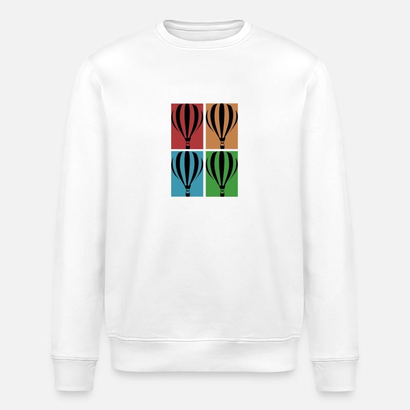 Heißluftballon - Collage - Stanley/Stella Unisex Bio-Sweatshirt ROLLER - Weiß
