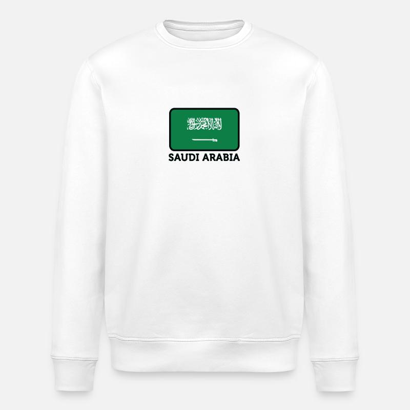 Drapeau national d'Arabie Saoudite - Sweat bio ROLLER Stanley/Stella Unisexe - blanc