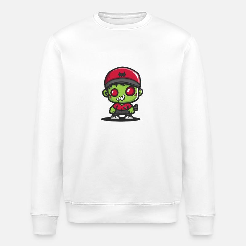 Zombie Halloween Bébé effrayant - Sweat bio ROLLER Stanley/Stella Unisexe - blanc