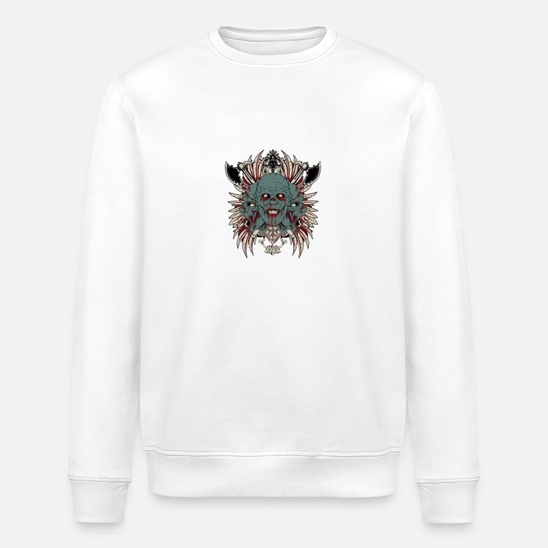 zombies - Sweat bio ROLLER Stanley/Stella Unisexe - blanc
