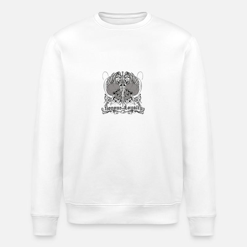 nonour and loyalty - Stanley/Stella Unisex Bio-Sweatshirt ROLLER - Weiß