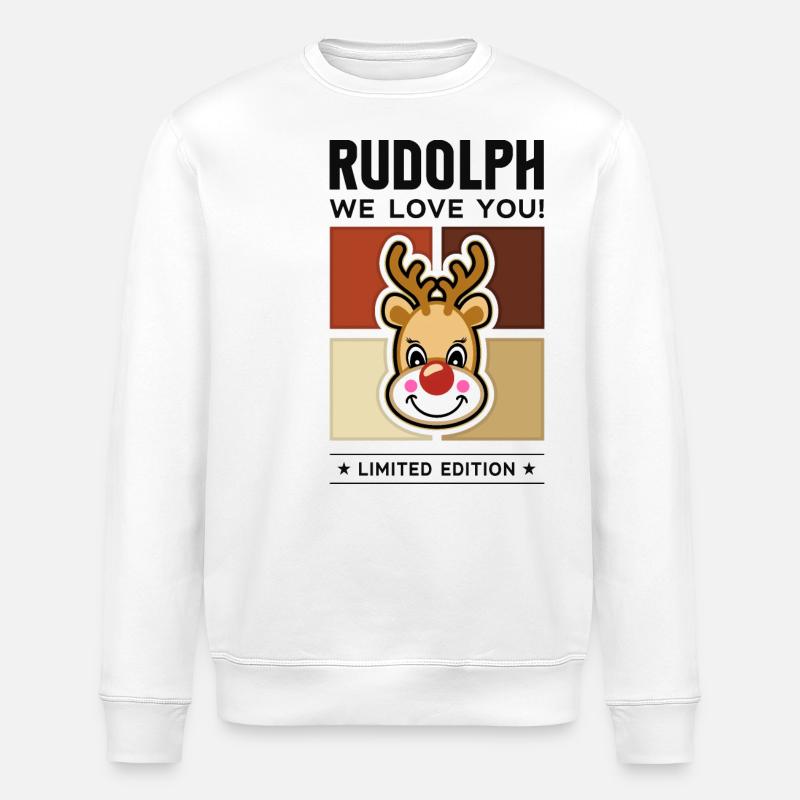 Rudolph - Sweat bio ROLLER Stanley/Stella Unisexe - blanc