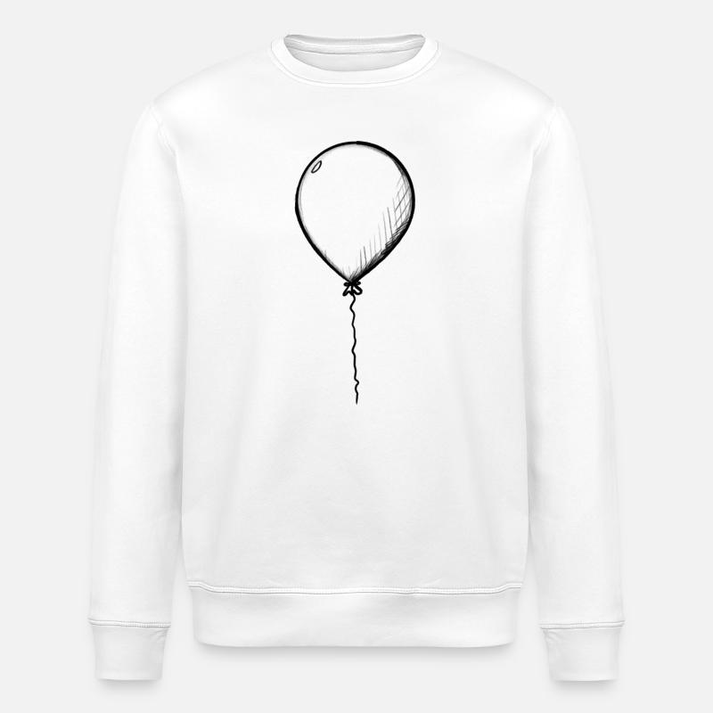 Ein Ballon - Stanley/Stella Unisex Bio-Sweatshirt ROLLER - Weiß