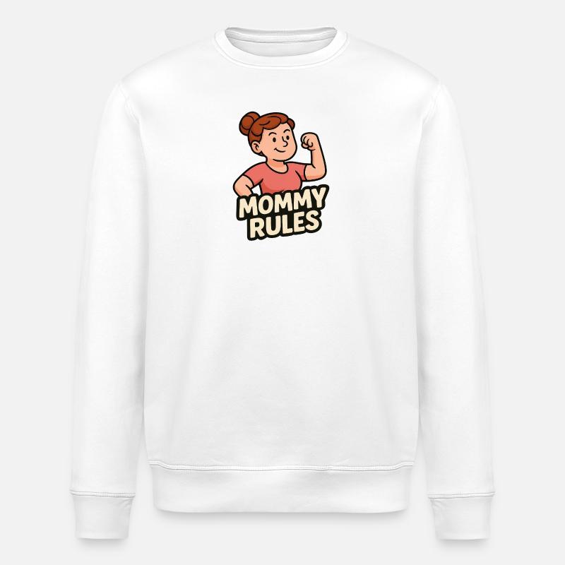 Mommy Rules - Stanley/Stella Unisex Bio-Sweatshirt ROLLER - Weiß