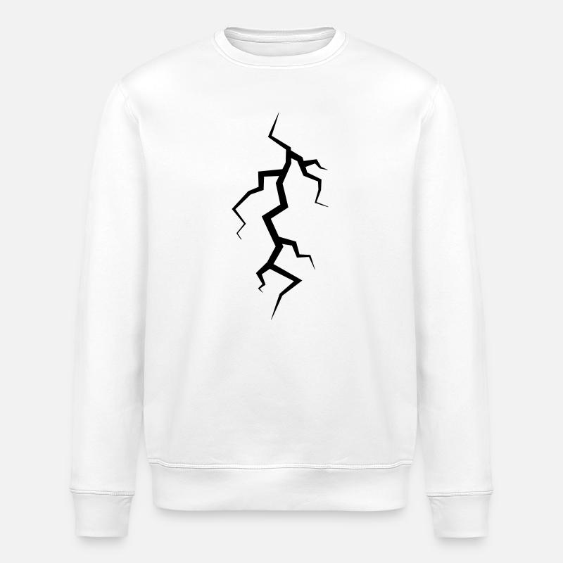 Lightning - Stanley/Stella ROLLER Unisex Organic Sweatshirt - white