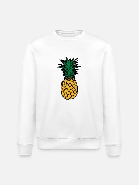 Ananas - Stanley/Stella Unisex Bio-Sweatshirt ROLLER - Weiß