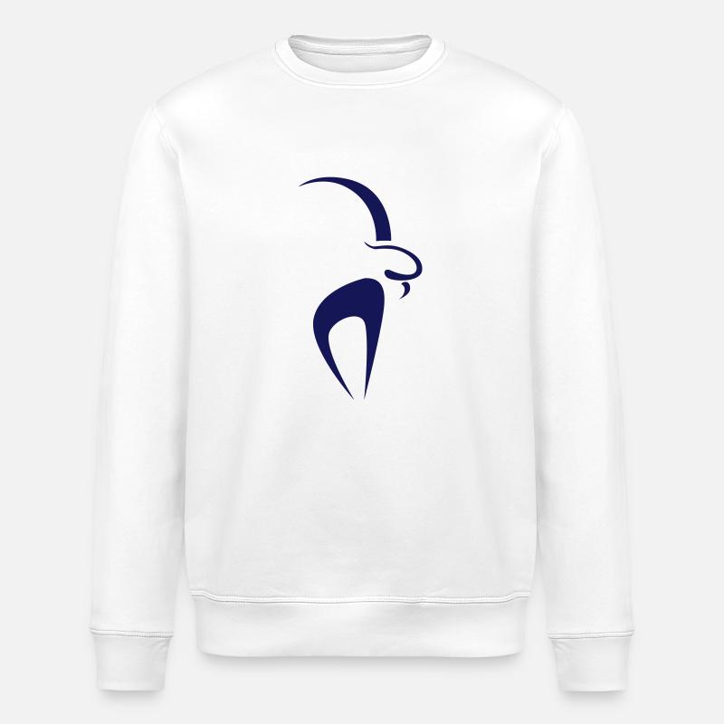 Steinbock - Stanley/Stella Unisex Bio-Sweatshirt ROLLER - Weiß