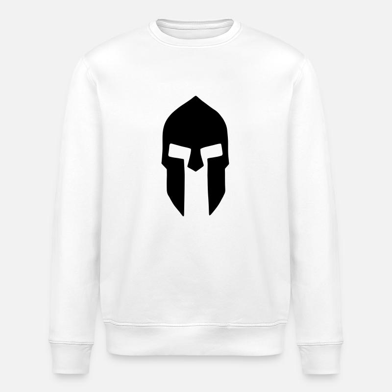 spartan_helmet - Stanley/Stella Unisex Bio-Sweatshirt ROLLER - Weiß
