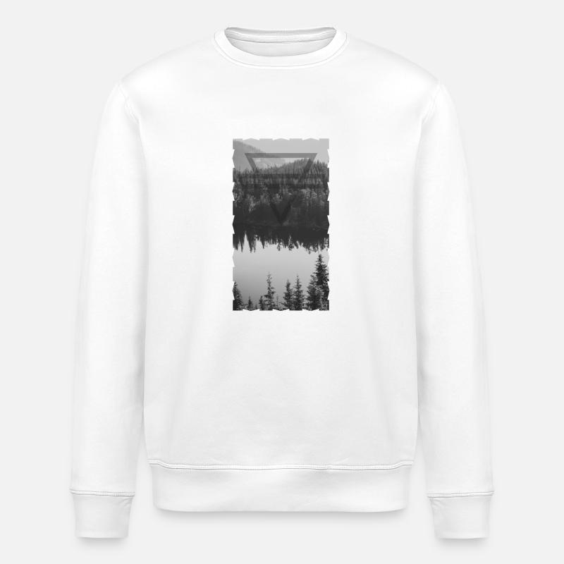 Forêt - Sweat bio ROLLER Stanley/Stella Unisexe - blanc