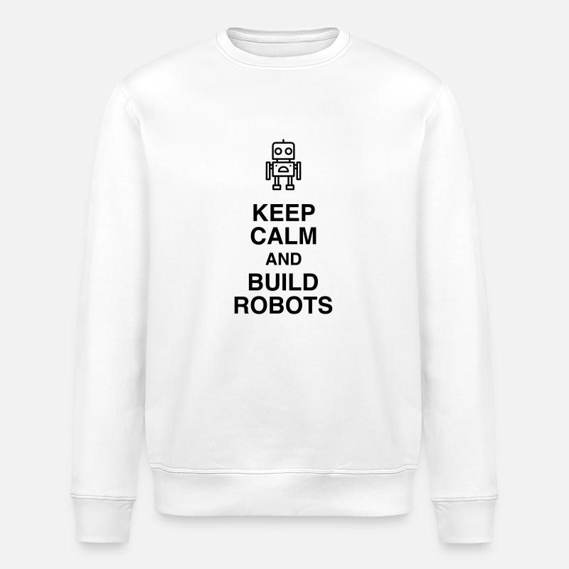 Robotik / Roboter / Robot / Robotics - Stanley/Stella Unisex Bio-Sweatshirt ROLLER - Weiß