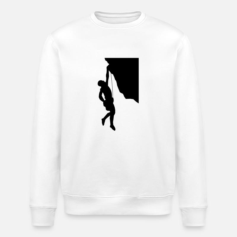 climbing_001 - Stanley/Stella ROLLER Unisex Organic Sweatshirt - white